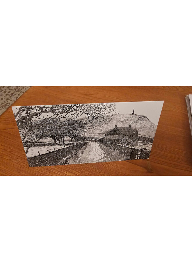Stoodley Pike, Calderdale Landscape Card by Sean Willis
