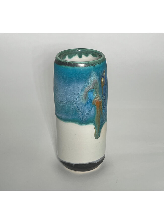 Window Sill Ocean Blue Pod Vase 119