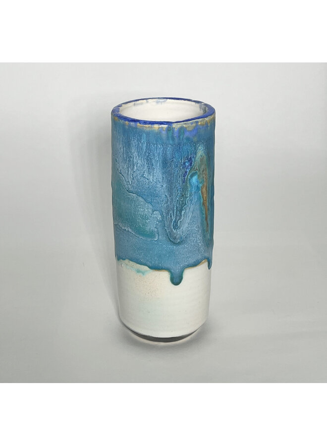Window Sill Ocean Blue Pod Vase 118