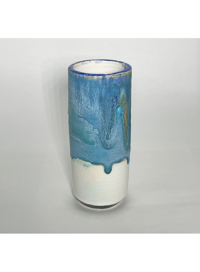 Window Sill Ocean Blue Pod Vase 118