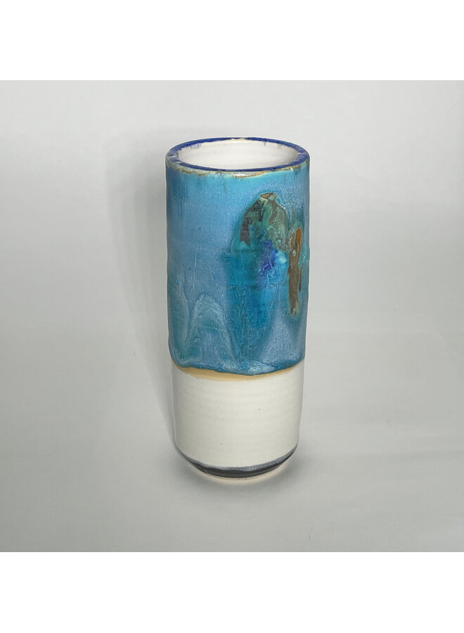 Window Sill Ocean Blue Pod Vase 118