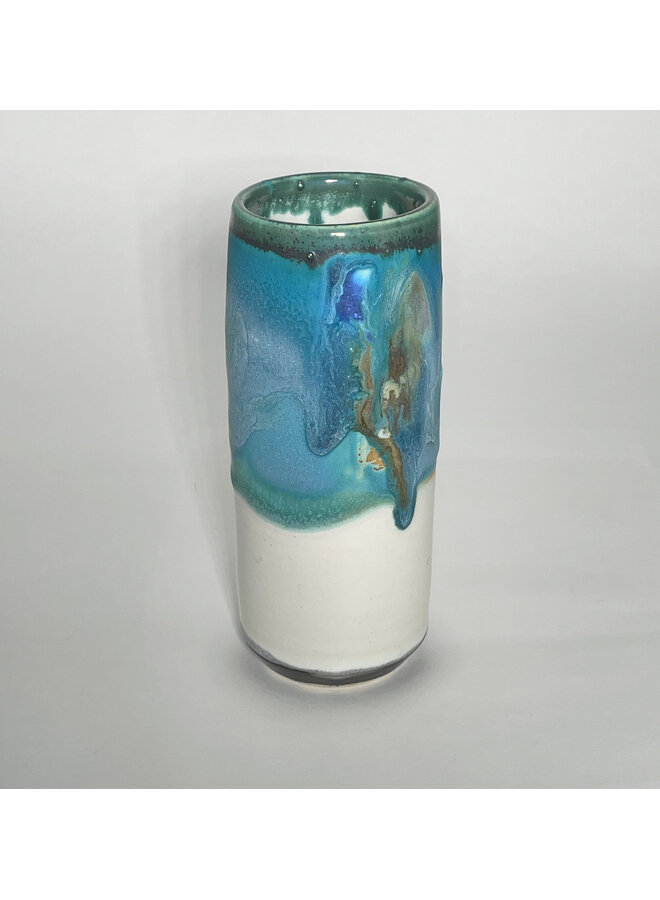 Window Sill Ocean Blue Pod Vase 116