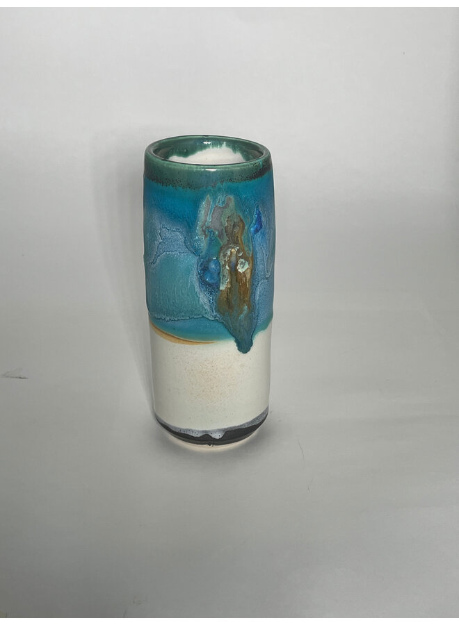 Window Sill Ocean Blue Pod Vase 116