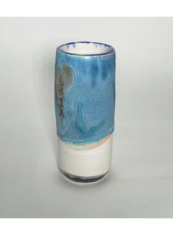 Window Sill Ocean Blue Pod Vase 114