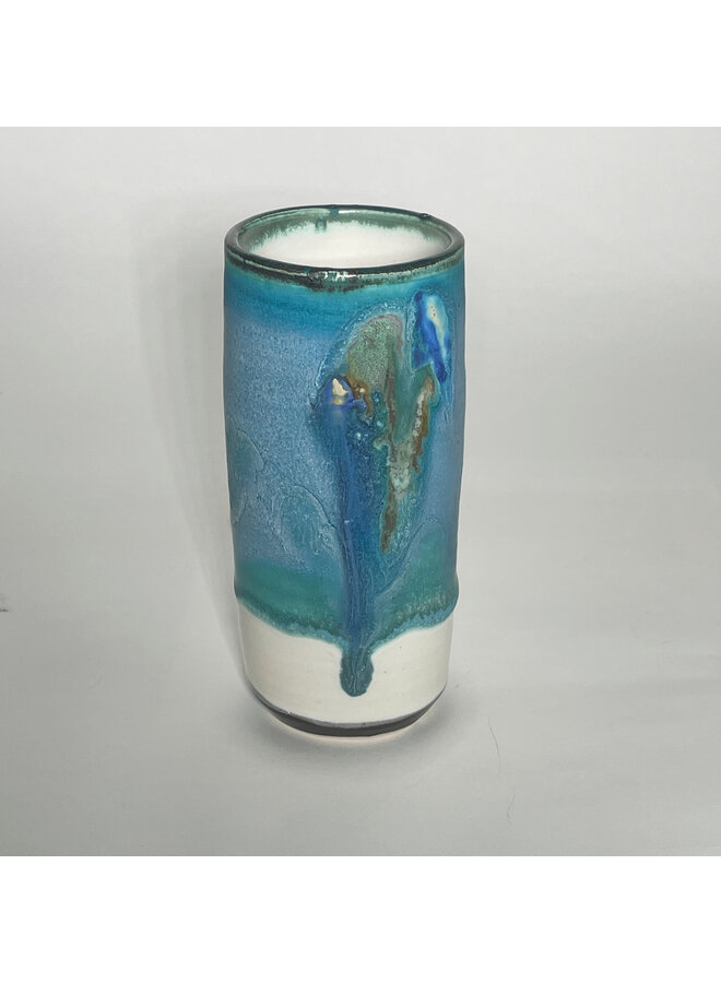 Window Sill Ocean Blue Pod Vase 110