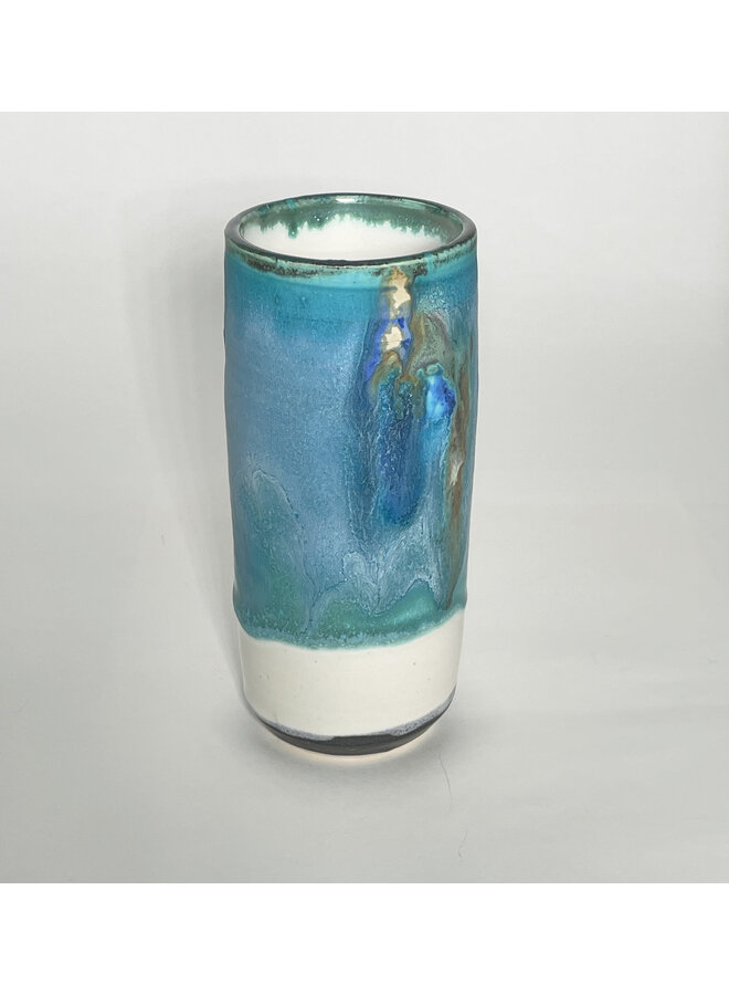 Window Sill Ocean Blue Pod Vase 110