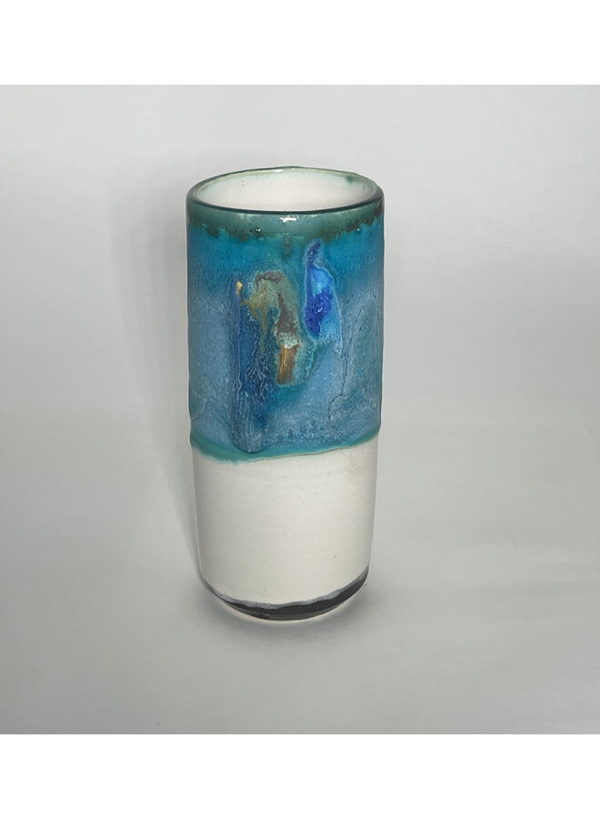 Window Sill Ocean Blue Pod Vase 113
