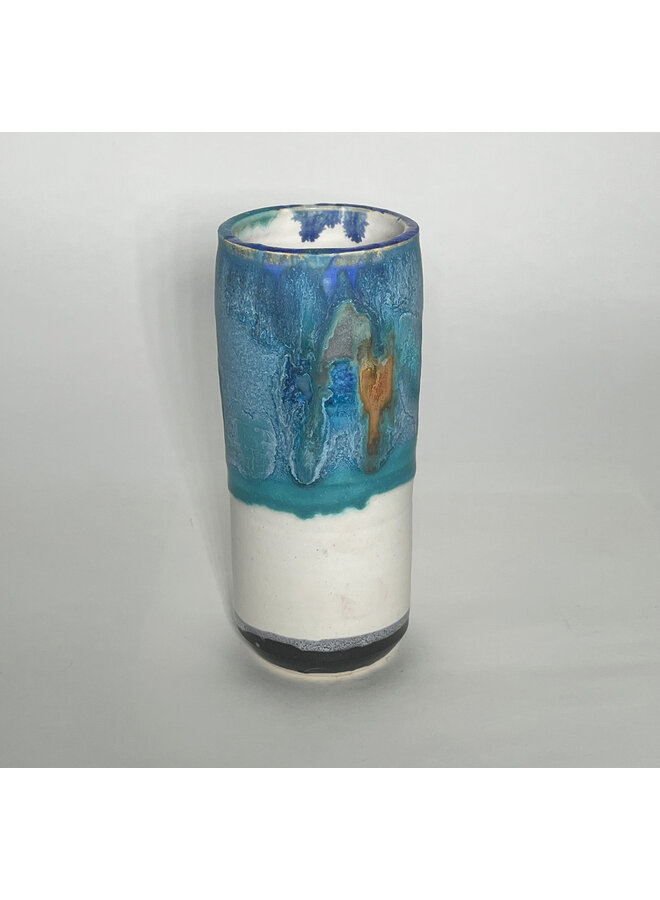 Window Sill Ocean Blue Pod Vase 115