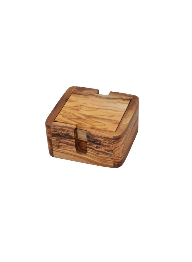 Coasters Square  with Box Olive Wood   50