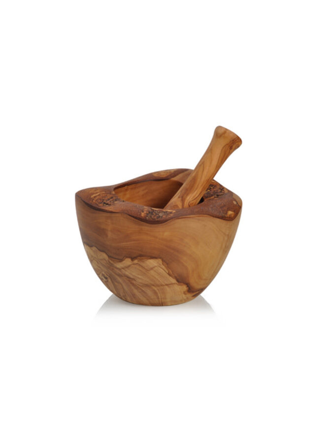 Pestle and Mortar Rustic Olive Wood  Large  47
