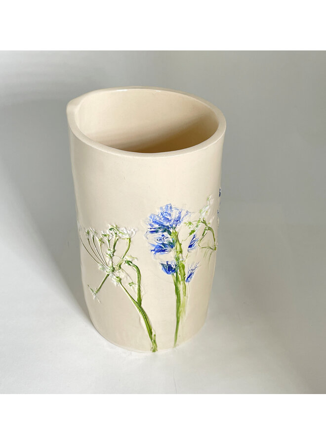 Vase large en céramique à motif floral 26