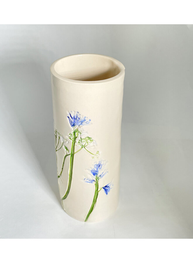 Floral Tall   Slim Ceramic  Vase 21