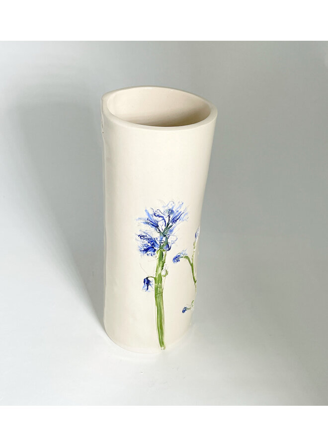 Floral  Tall Slim Ceramic  Vase 20
