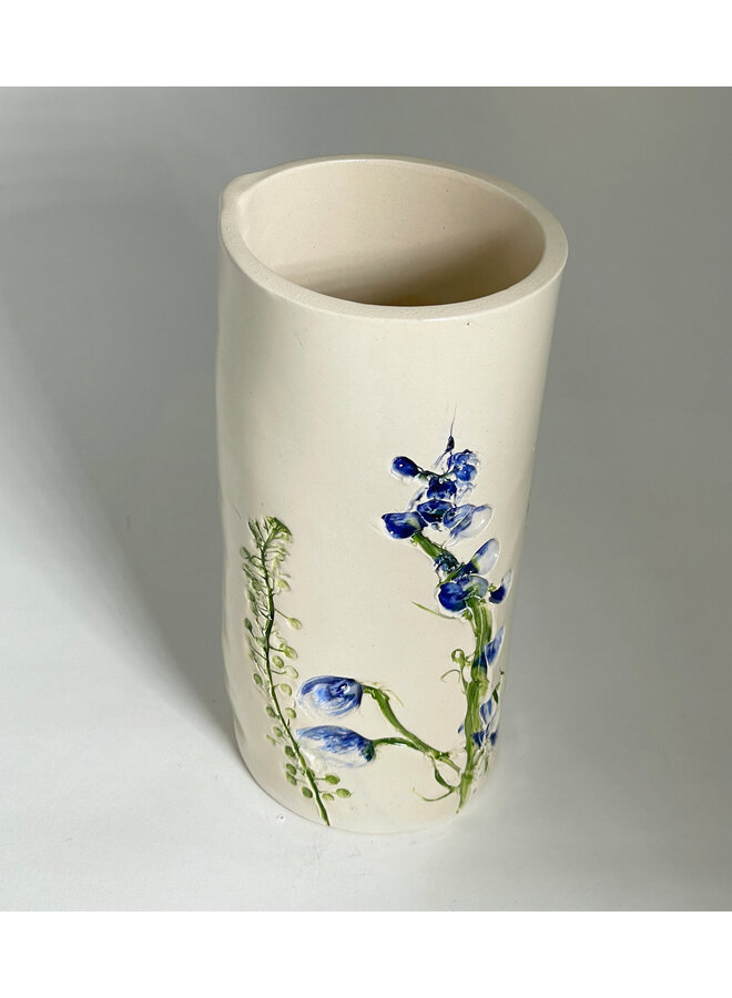 Vase moyen en céramique à motif floral 16