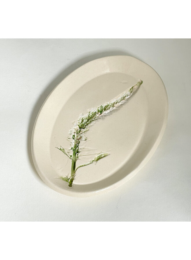 Floral Mini Oval  Ceramic Platter  07
