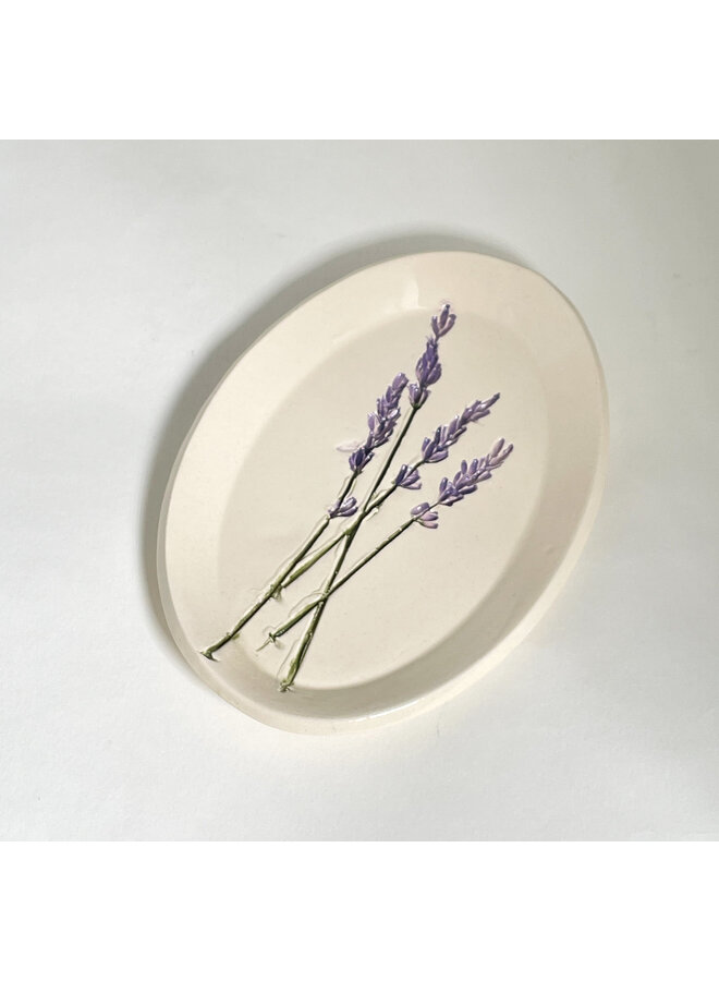 Floral Mini Oval  Ceramic Platter  05