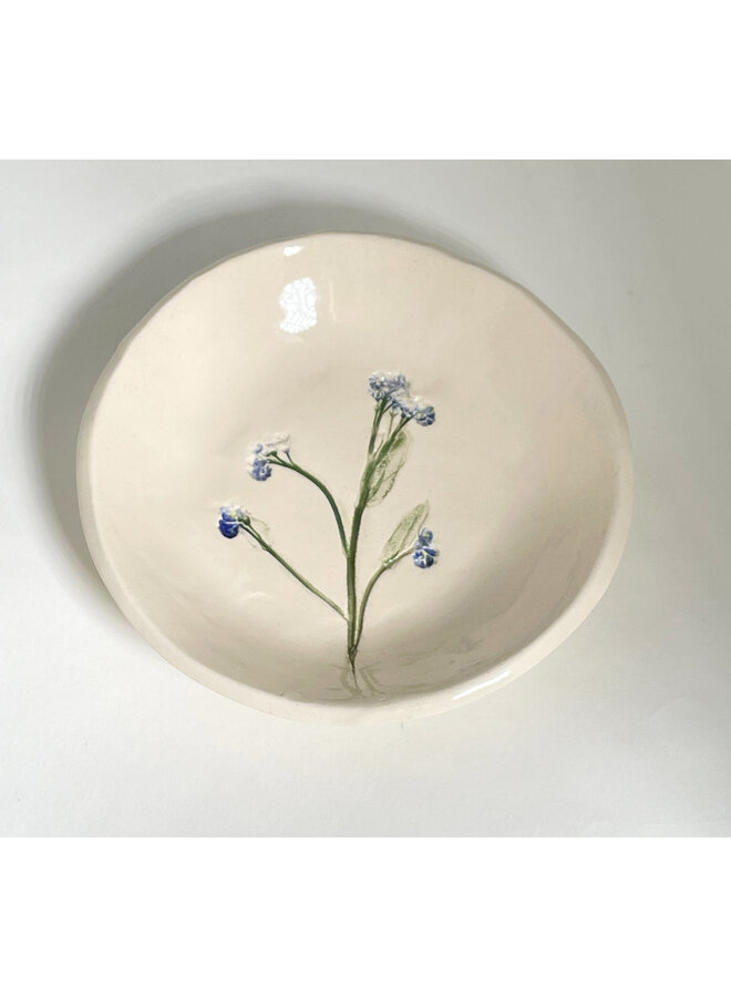 Floral Trinket Ceramic Bowl 04