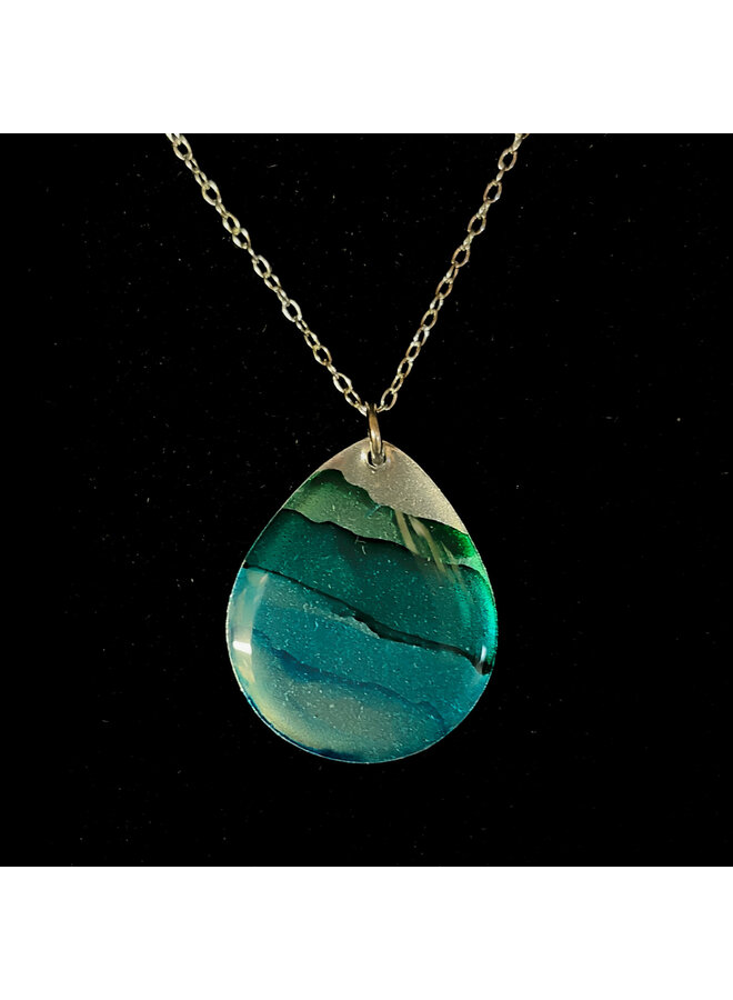 Inky Teardrop Pendant 83