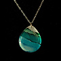 Inky Teardrop Pendant 83