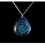 Inky Teardrop Pendant 82