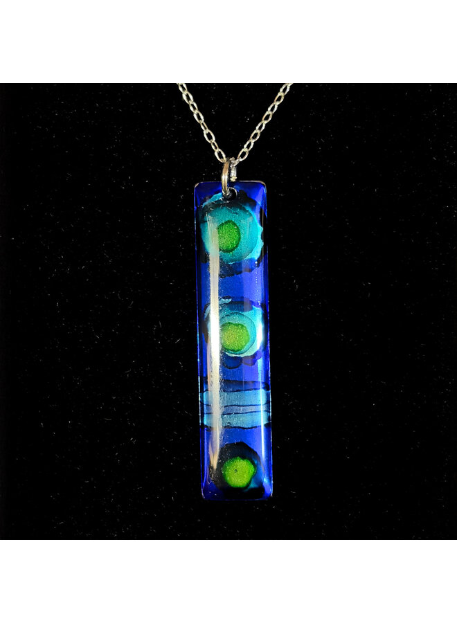 Inky Long Thin Pendant 79
