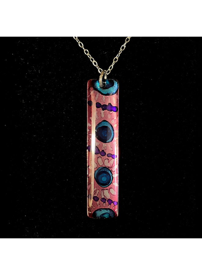 Inky Long Thin Pendant 78