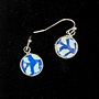 Cyanotype Short Drop Earrings 68