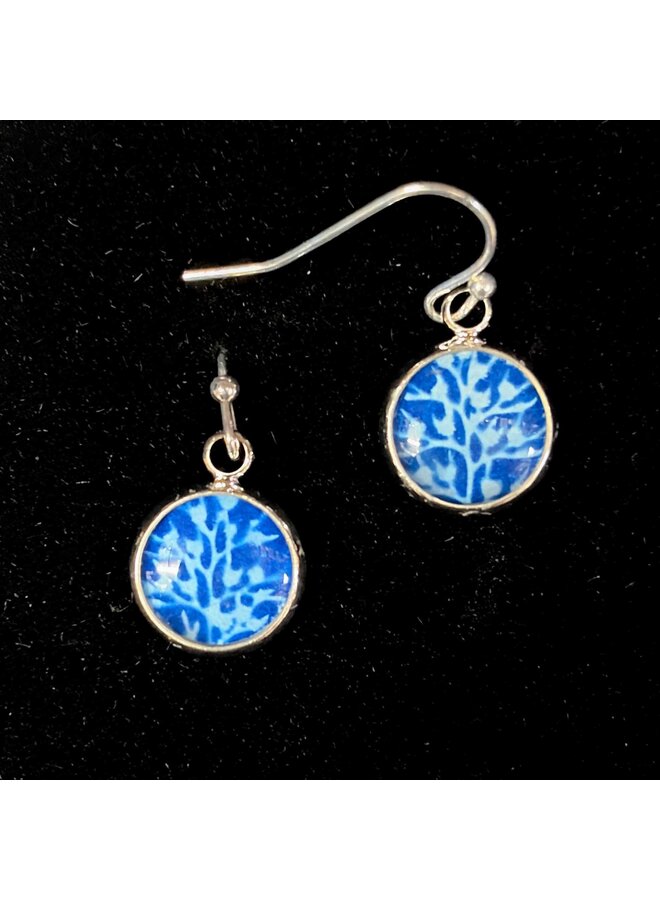 Cyanotype Short Drop Earrings 66