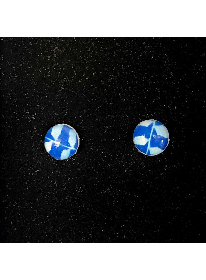 Cyanotype Stud Earrings 62