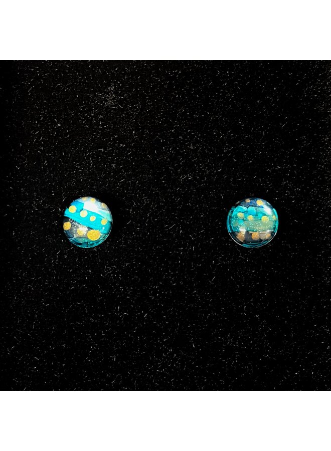 Pendientes de botón Inky 60