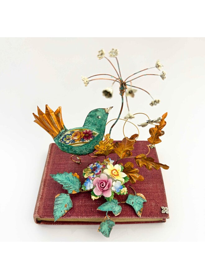 Fantail Bird on Book