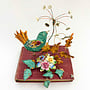 Fantail Bird on Book