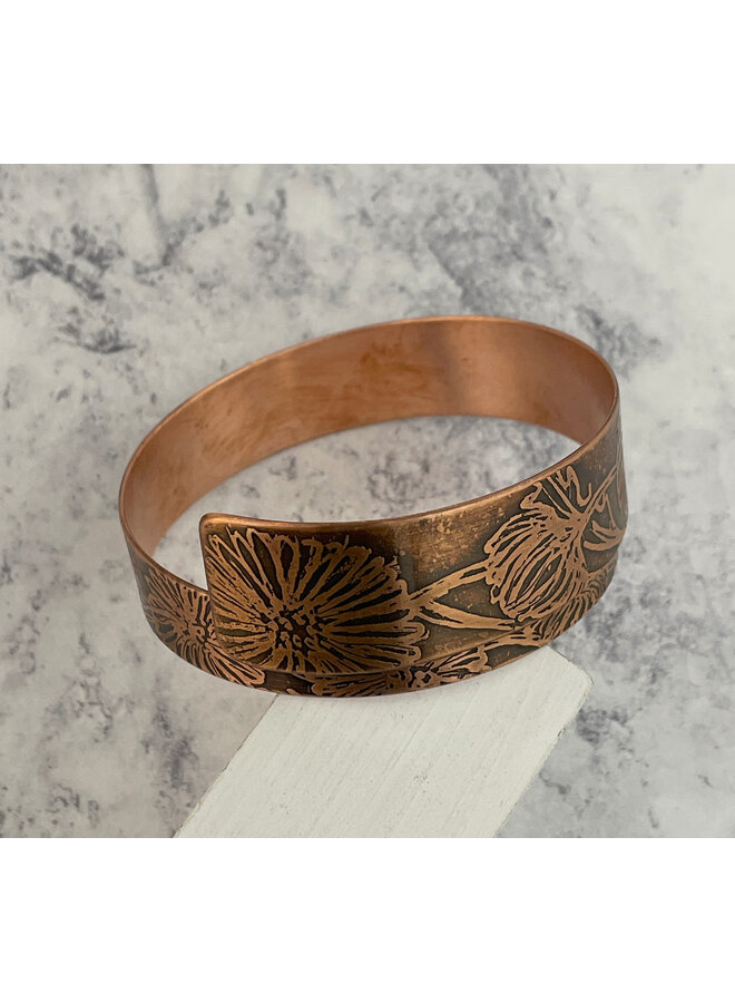 Overlap Cuff Daisy Copper  193