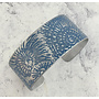 Ammonite Blue Aluminium   Etched Cuff 199