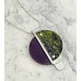Collar Miro Purple / Olive en contraste 213