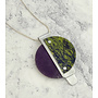 Collier contrasté Miro violet/olive 213