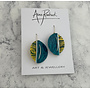 Miro Sea / sand    contrast large earrings  211