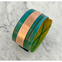Sea and Sand Copper and recycled plastic adjustable cuff 203