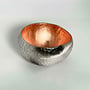 Mini Seed  Dimple Saggar Pot with Copper Leaf 04
