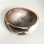 Small Saggar Pebble Pot with Copper Leaf 09