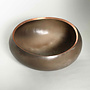 Medium Saggar Pebble Pot with Copper Leaf 10
