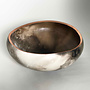 Large Saggar Pebble Pot with Copper Leaf 11