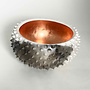 Mega Spiky Saggar Seed Pot with Copper Leaf Small 12