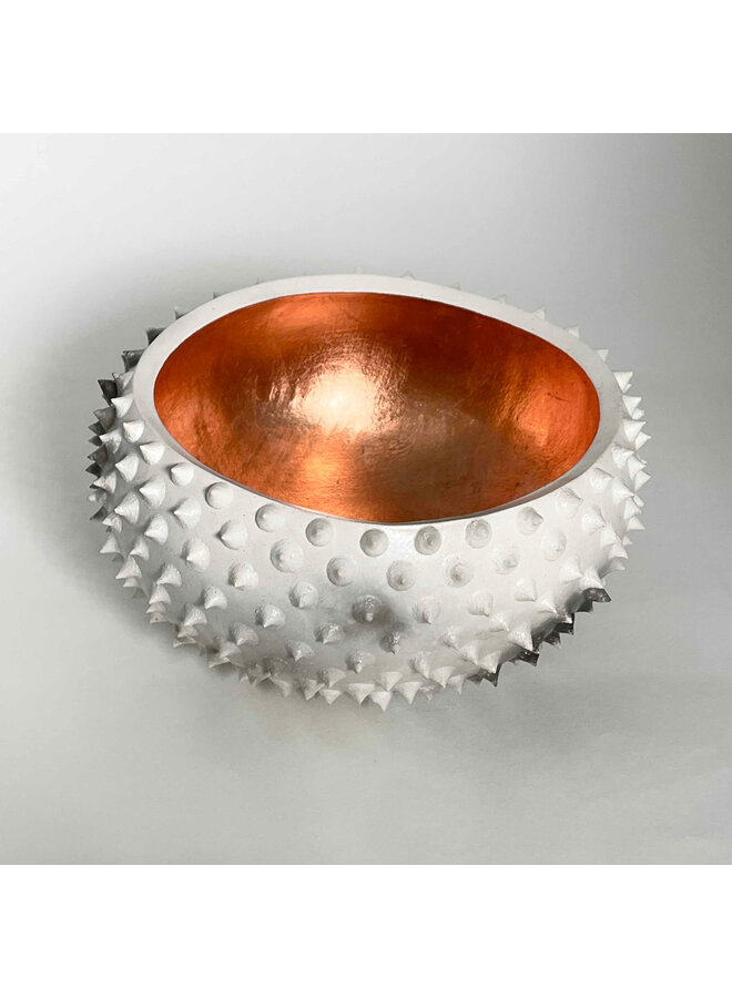 Mega Spiky Saggar Seed Pot with Copper Leaf 12