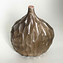 Mini Lithic Saggar Vessel with Copper Leaf 14