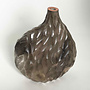 Mini Lithic Saggar Vessel with Copper Leaf 15