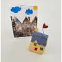 Todmorden Tiny Ceramic House with Heart  01
