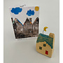 Todmorden Tiny Ceramic House with Moon 08