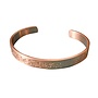 Kupfergraviertes Armband mit Blumenmuster 73