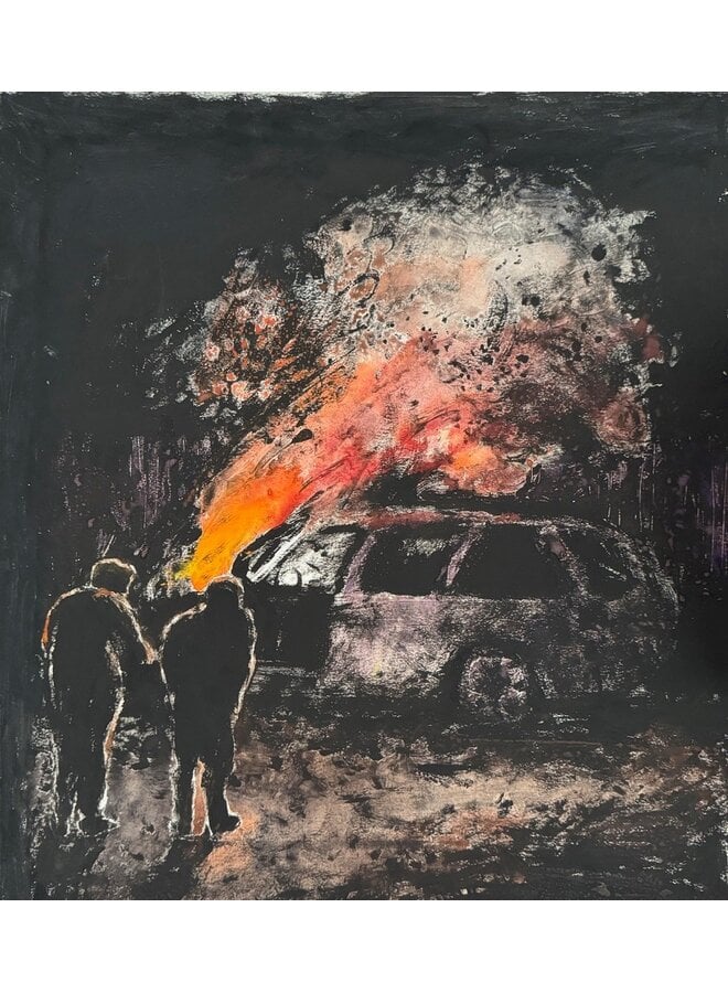 Burn Out - Oil based Monoprint